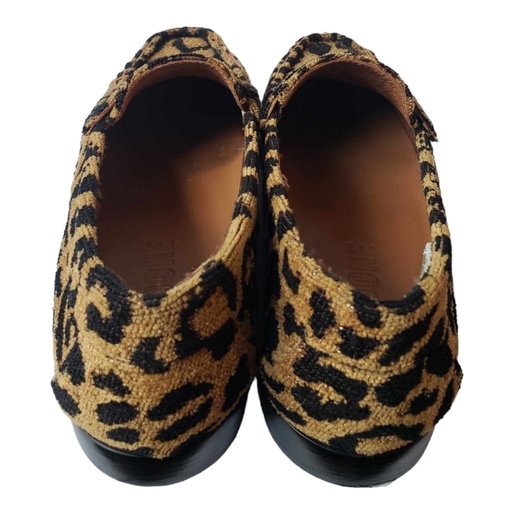 Re/Done 90s Women's Loafers SZ 37 Leopard Tapestry Slip-on Shoes - Picture 4 of 10